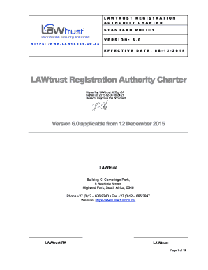 L Wtrust certificate policy. L Wtrust certificate policy - lawtrust co