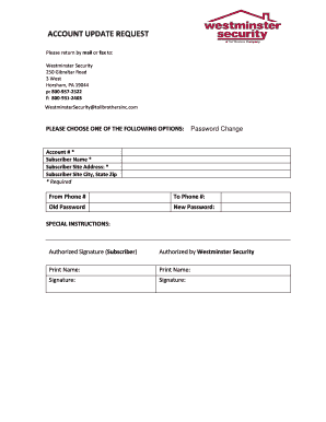 Web Password Change Formdocm