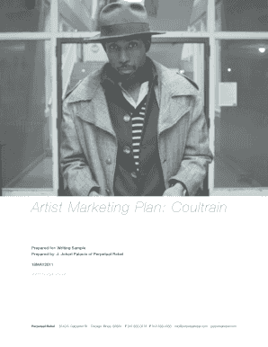 Artist Marketing Plan-Coultrain Writing Sample