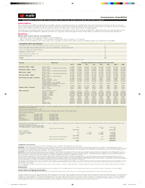 Fillable Online Insurance checklist Fax Email Print - pdfFiller