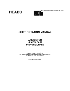 24 7 shift schedule template - bcnu rotation manual