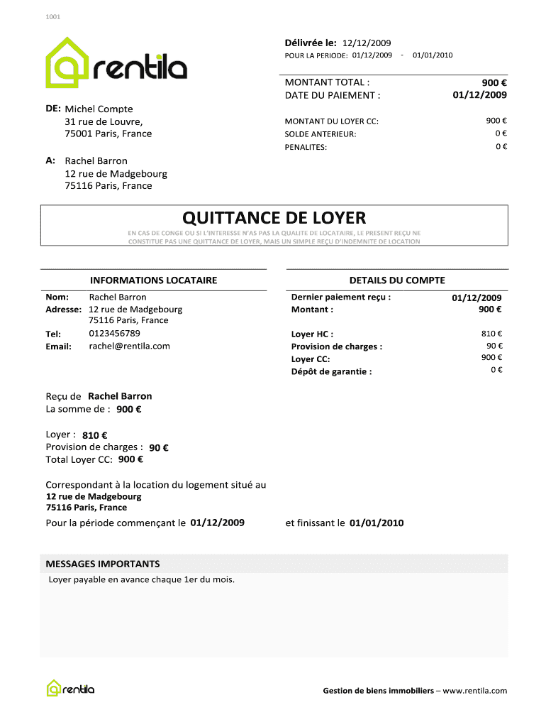 Rentila quittance de loyer fill out sign online dochub