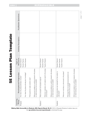 5E Lesson Plan Template - Amazon Web Services