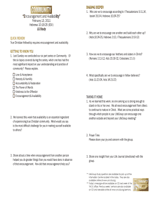 LifeGroup Study Questions