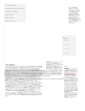 Storage rental agreement template - ixdrrxyz