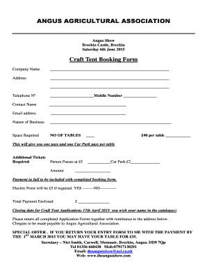 AAA-CRAFTBOOKINGFORM2015doc