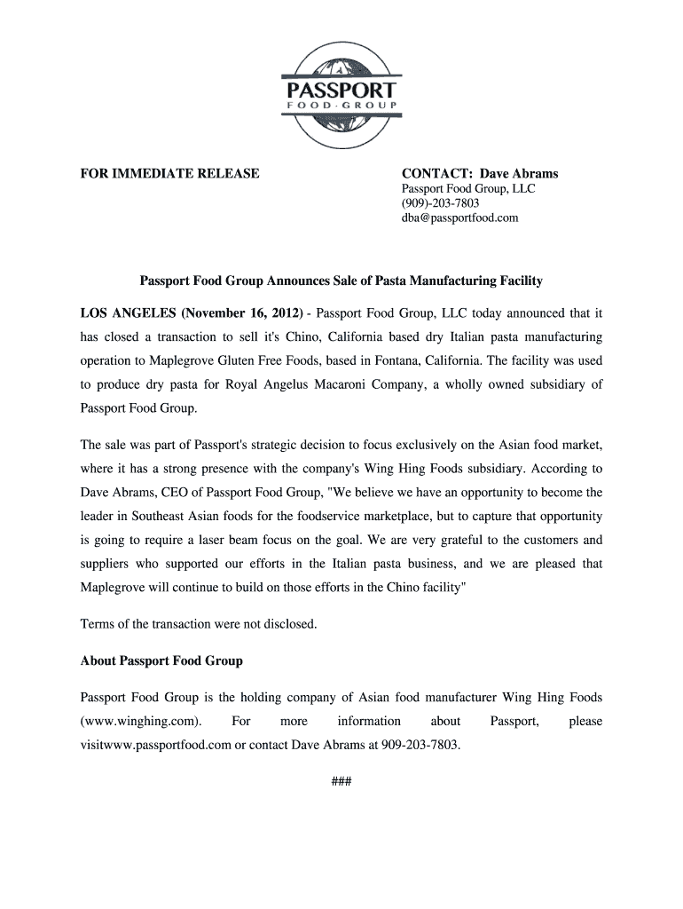 Fillable Online CONTACT Dave Abrams Fax Email Print pdfFiller