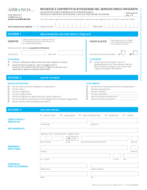 Request and Contract for Integrated Water Service Activation