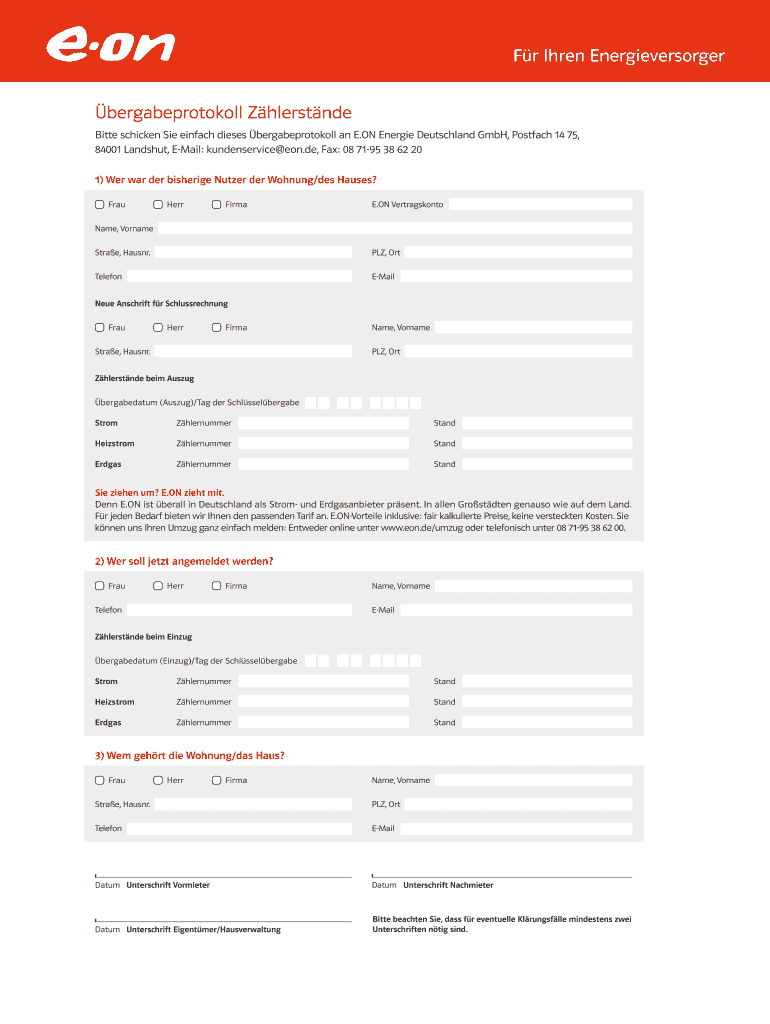 Bergabeprotokoll Strom Pdf
