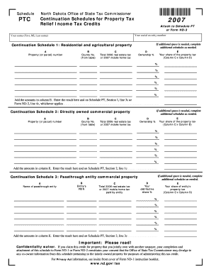 Schedule bPTCb - North Dakota State Government
