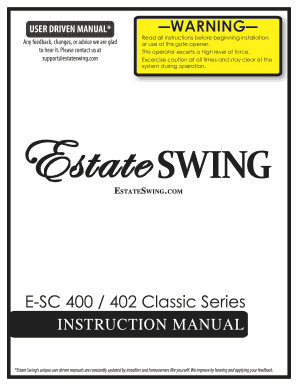 E-SC 400 Classic Column Mount Gate Opener - Estate Swing