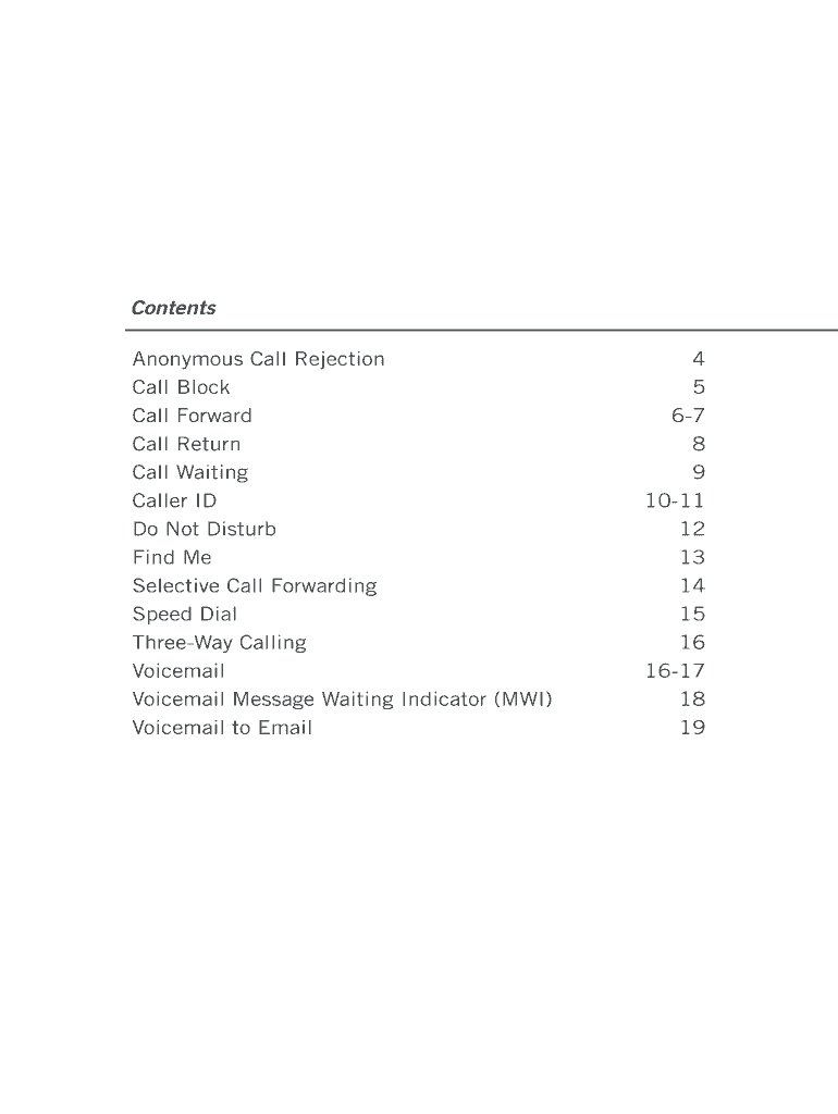 Fillable Online Anonymous Call Rejection Fax Email Print pdfFiller