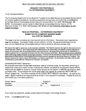 ERATE Switches - West Bolivar Consolidated School District