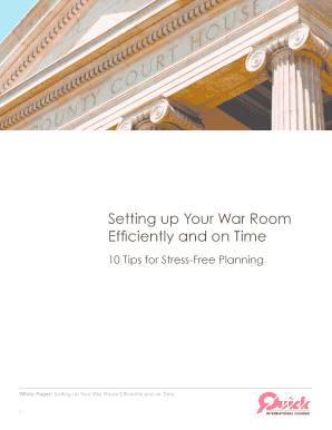 Fillable Online quick White Paper-War Room Set-Up - Quick Global ...