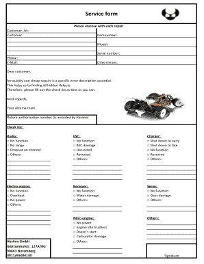 Service form - babsimabbcomb