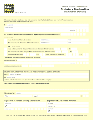 Oaths act 2001