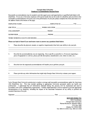 Employee withholding certificate - Employee - Accommodation Request Form.doc - disability gsu