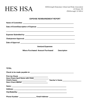 Invoice of the institute for reimbursement - Expense reimbursement form - bhesnjhsabbcomb