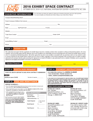 2016 Exhibit Space Contract