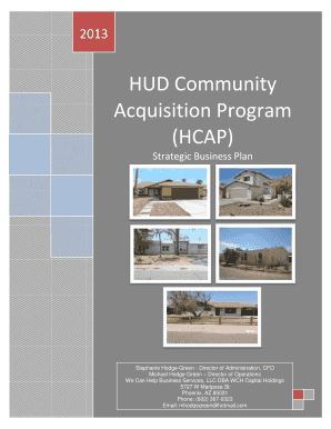 HUD Community Acquisition Program HCAP Strategic Business Plan