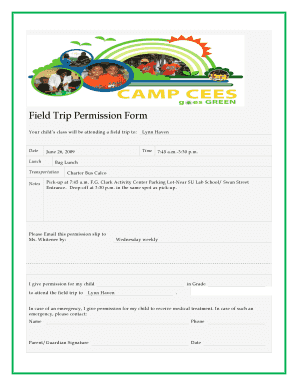 Ousd field trip form - Field Trip Permission Form - bcampceesbbcomb