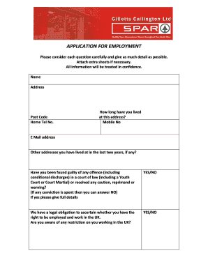 Ga size chart - Application Form Revised September 2013doc