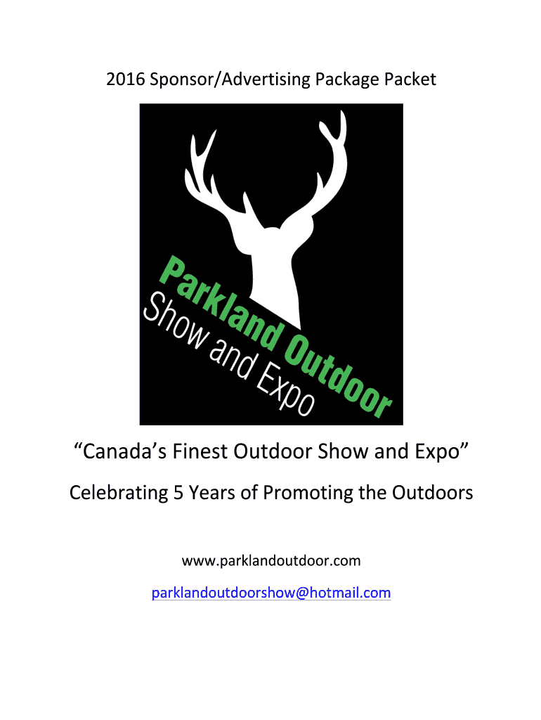 Fillable Online Download Printable PDF - Parkland Outdoor Show and Expo ...