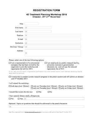 REGISTRATION FORM - bOncoRayb