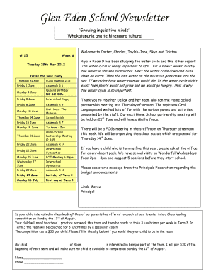 Attestation letter sample - Glen Eden bSchoolb Newsletter - geps school