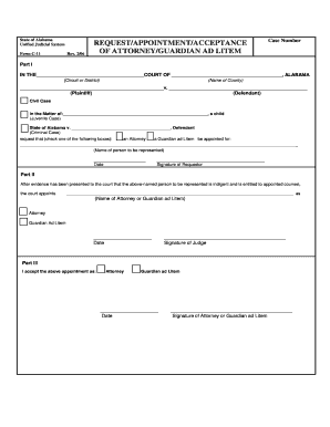 Offer letter word format - State of Alabama Unified Judicial System Form C-11 Rev