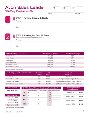 Avon business plan pdf