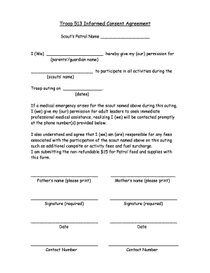 Troop 513 Informed Consent Agreement - troop513