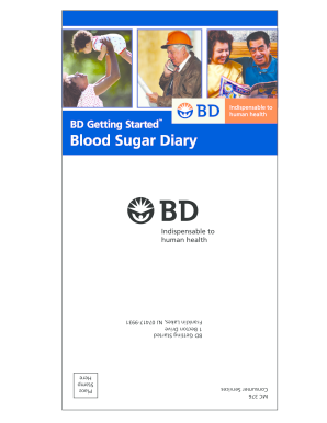 BD Getting Started Blood Sugar Diary - Accredited Family