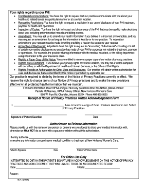 Notice of Privacy Practices - New Horizons Women&#39;s Care