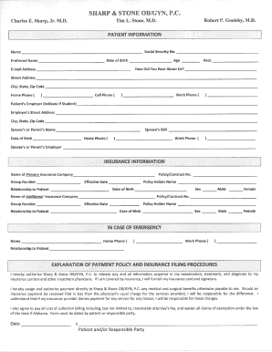 New Patient Forms(.pdf) - Sharp & Stone OB/GYN