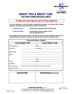 PLEASE ADD THIS FORM WITH ANY RETURN COMPUTER