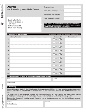 Halle-Pass Application Form