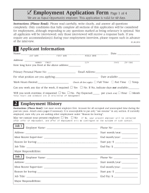 application for employment equal opportunity employer application for employment equal opportunity employer
