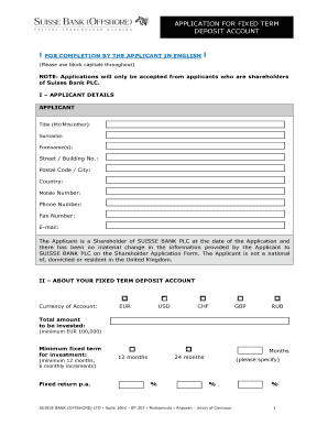 Deposit slip metrobank - APPLICATION FOR FIXED TERM DEPOSIT ACCOUNT