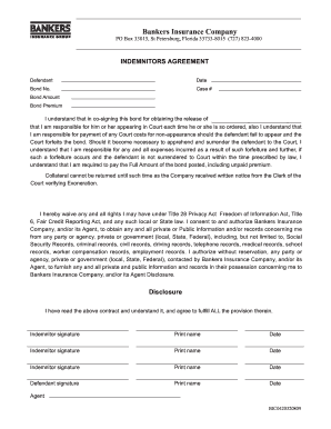 Indemnitors Agreement