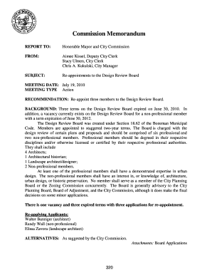 Appraisal form 1004c - Re-appointments to the Design Review Board - City of Bozeman - weblink bozeman