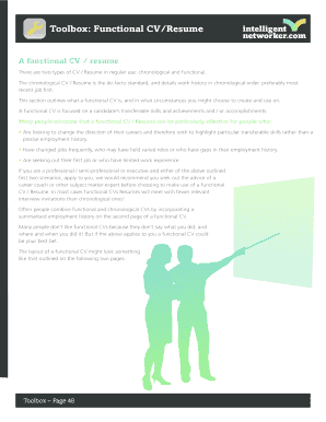 Chronological cv - Should you use a chronological or functional resume? - Monster