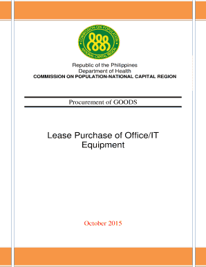 Lease buyout agreement template - Lease Purchase of Office/IT Equipment - ncr popcom gov