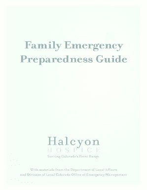 Fillable Online Family Emergency Preparedness Guide Fax Email Print ...