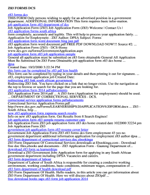 Z83 forms dcs. Download Free z83 forms dcs