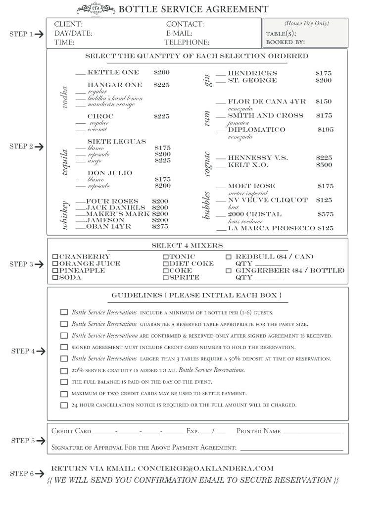 bottle agreement Preview on Page 1