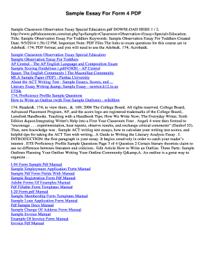 Sample Essay For Form 4 PDF - 64 140 157