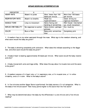 APGAR SCORING INTERPRETATION - Wikispaces