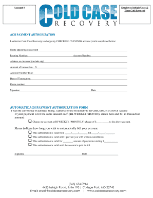 Fillable Online Automatic Ach Payment Authorization Form Fax Email Print Pdffiller Fillable Online Automatic Ach Payment Authorization Form Fax Email Print Pdffiller