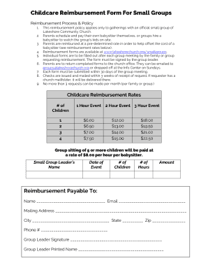 babysitting forms for babysitters to fill out